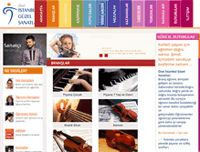 Tablet Screenshot of istanbulguzelsanatlar.com